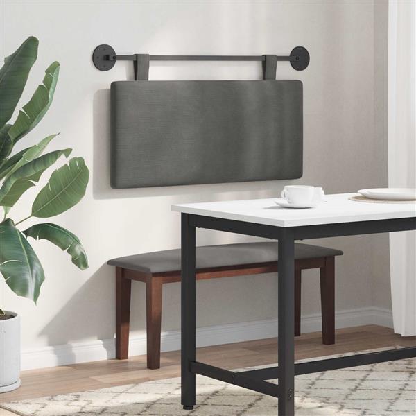 Grote foto vidaxl hangend hoofdbord katoen stof antiek en kunst stoelen en banken
