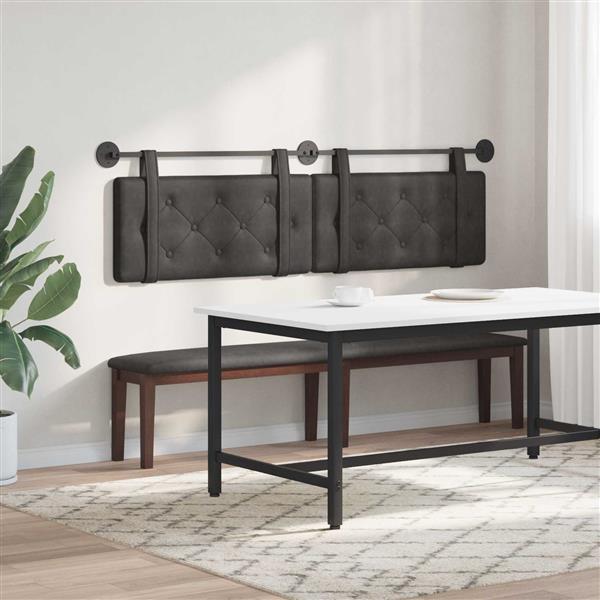 Grote foto vidaxl hangend hoofdbord antiek pu antiek en kunst stoelen en banken