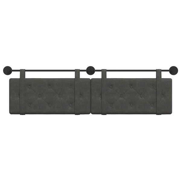 Grote foto vidaxl hangend hoofdbord antiek pu antiek en kunst stoelen en banken