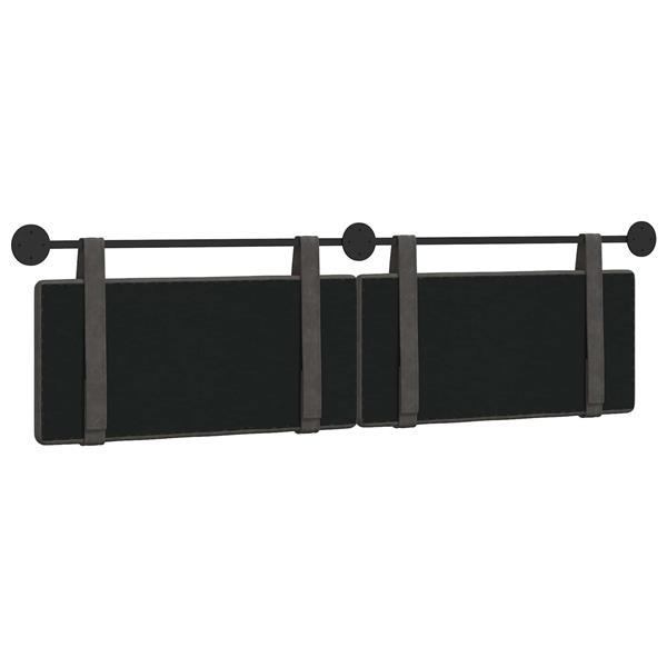 Grote foto vidaxl hangend hoofdbord antiek pu antiek en kunst stoelen en banken