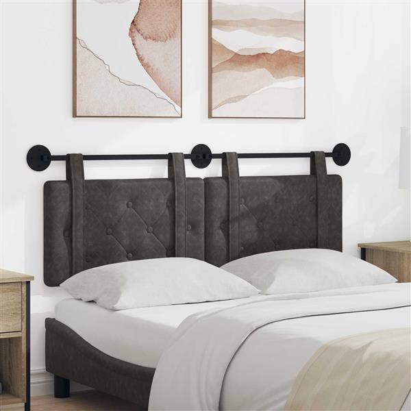 Grote foto vidaxl hangend hoofdbord antiek pu antiek en kunst stoelen en banken