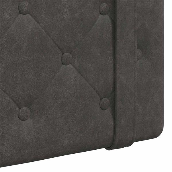 Grote foto vidaxl hangend hoofdbord antiek pu antiek en kunst stoelen en banken