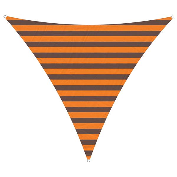 Grote foto vidaxl zonneschaduwzeil oranje en bruin 2 x 2 x 2 m tuin en terras overige tuin en terras