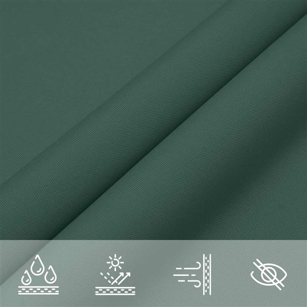 Grote foto vidaxl zonneschaduwzeil donkergroen 6 x 2 5 m 100 polyester oxford tuin en terras overige tuin en terras