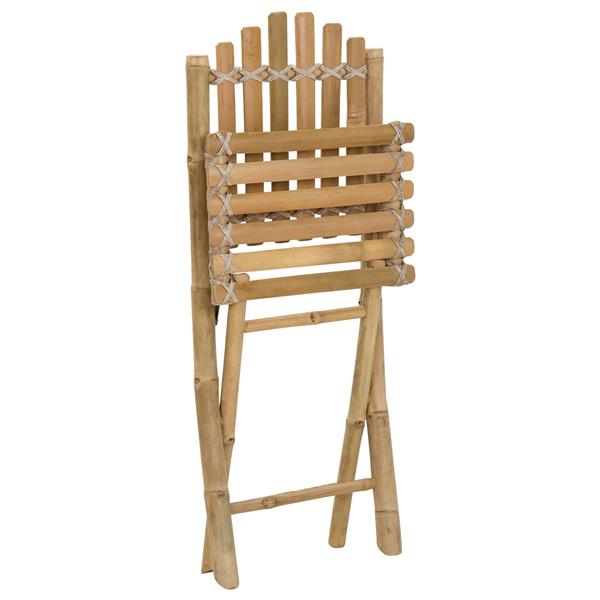 Grote foto vidaxl tuinstoel 4 pcs naturel bamboe tuin en terras tuinmeubelen