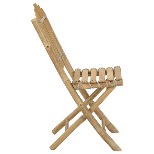 Grote foto vidaxl tuinstoel 4 pcs naturel bamboe tuin en terras tuinmeubelen