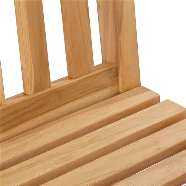Grote foto vidaxl barkruk 2 pcs naturel 35 x 45 x 110 cm massief teakhout tuin en terras tuinmeubelen
