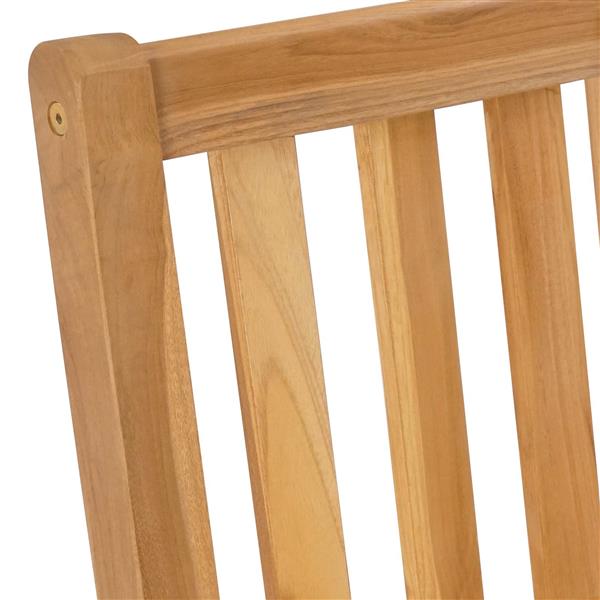 Grote foto vidaxl barkruk 2 pcs naturel 35 x 45 x 110 cm massief teakhout tuin en terras tuinmeubelen