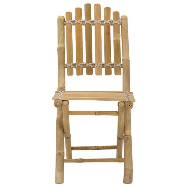 Grote foto vidaxl tuinstoel 4 pcs naturel bamboe tuin en terras tuinmeubelen