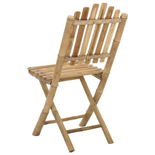 Grote foto vidaxl tuinstoel 4 pcs naturel bamboe tuin en terras tuinmeubelen