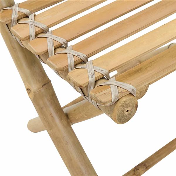 Grote foto vidaxl tuinstoel 4 pcs naturel bamboe tuin en terras tuinmeubelen