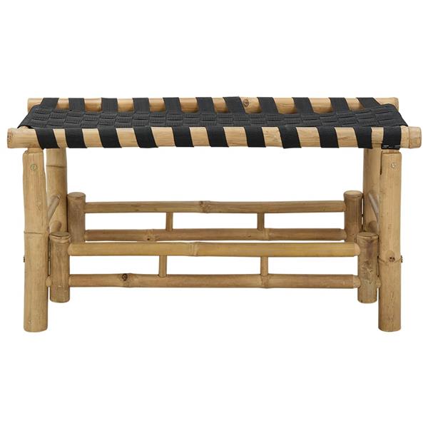 Grote foto vidaxl tuinbank 80 x 38 x 40 cm bamboe naturel rechthoekig tuin en terras tuinmeubelen