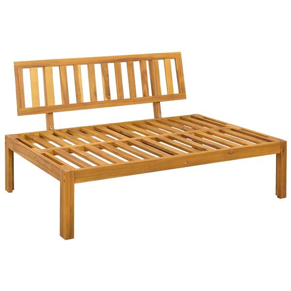 Grote foto vidaxl midden sofaset natuurlijk en donkergrijs 120 x 80 x 82 cm tuin en terras tuinmeubelen