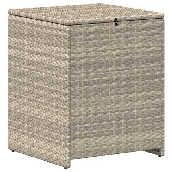 Grote foto vidaxl kussenbox lichtgrijs 55 x 55 x 69 cm polyrotan tuin en terras overige tuin en terras