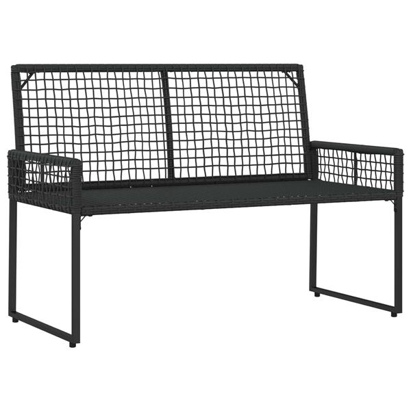Grote foto vidaxl buitenmeubelset met kussen 4 pcs zwart en turquoise tuin en terras tuinmeubelen