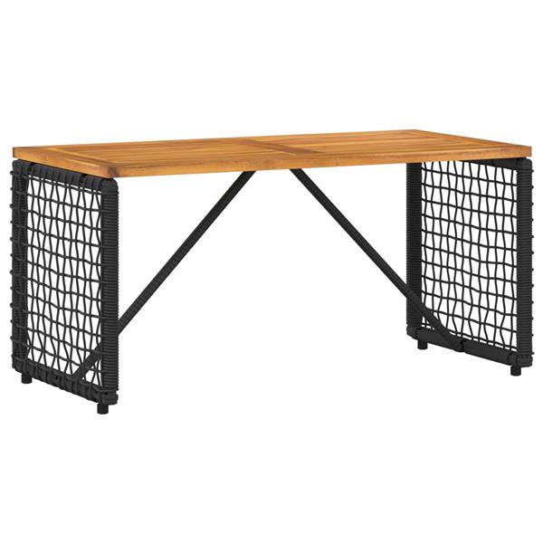 Grote foto vidaxl buitenmeubelset met kussen 4 pcs zwart en turquoise tuin en terras tuinmeubelen