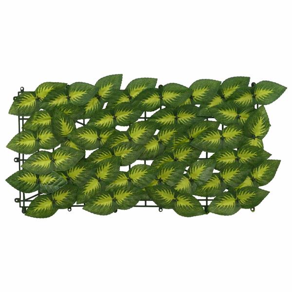 Grote foto vidaxl balkonscherm met bladeren groen en geel 300 x 150 cm tuin en terras overige tuin en terras