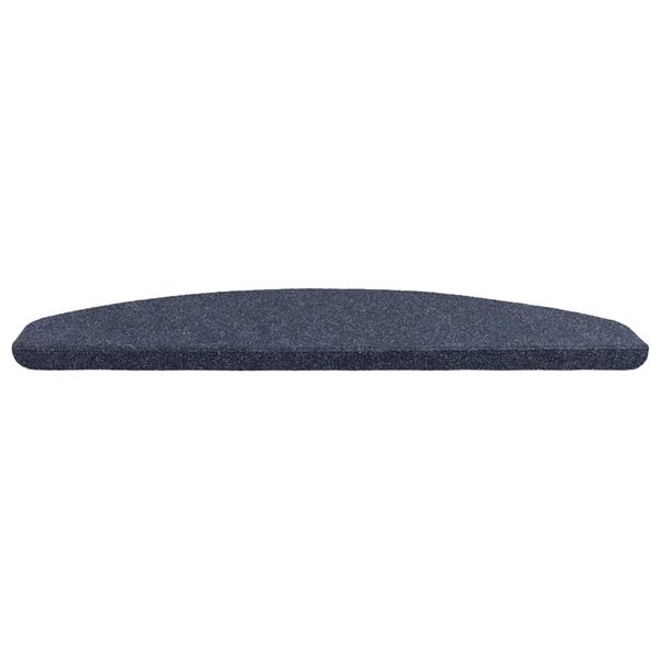 Grote foto vidaxl zelfklevende trapmatten halfrond 15 pcs blauw 80 x 28 x 3 5 cm huis en inrichting overige huis en inrichting