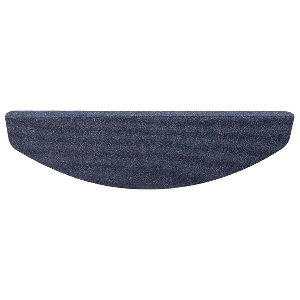 Grote foto vidaxl zelfklevende trapmatten halfrond 15 pcs blauw 80 x 28 x 3 5 cm huis en inrichting overige huis en inrichting