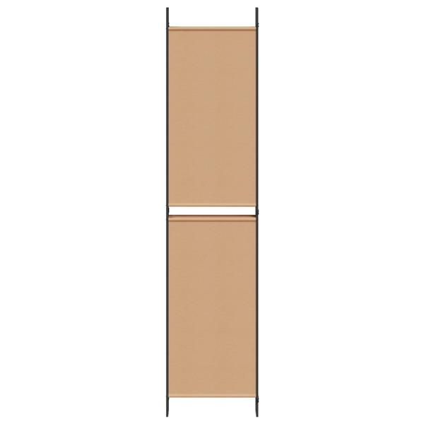 Grote foto vidaxl 6 panelen kamerscherm beige 300 x 220 cm stof huis en inrichting overige huis en inrichting
