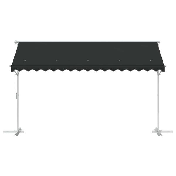 Grote foto vidaxl vrijstaande luifel 4 3 m polyester antracietkleurig tuin en terras overige tuin en terras