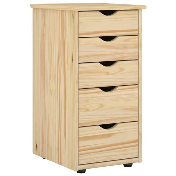 Grote foto vidaxl kast bruin 34 x 39 x 61 5 cm massief vurenhout huis en inrichting overige