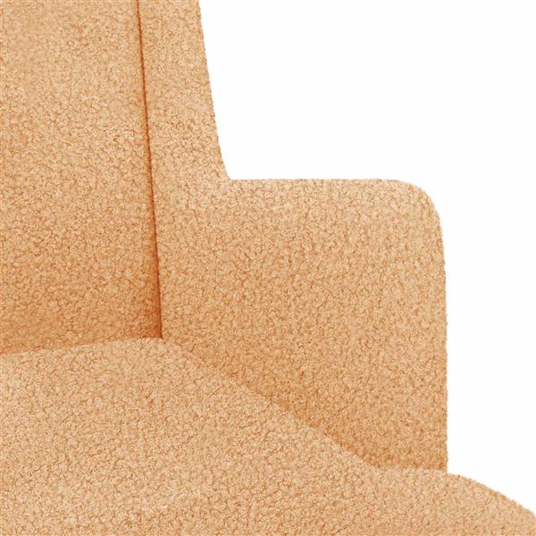 Grote foto vidaxl schommelstoel beige 62 x 80 x 85 cm boucl huis en inrichting stoelen
