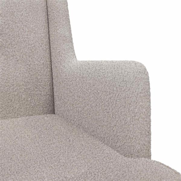 Grote foto vidaxl schommelstoel lichtgrijs 62 x 80 x 85 cm schapenstof huis en inrichting stoelen