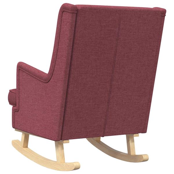 Grote foto vidaxl schommelstoel wijnrood 62 x 80 x 85 cm stof huis en inrichting stoelen
