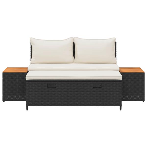 Grote foto vidaxl buiten bankenset 4 seater 4 pcs 55 x 30 x 39 cm tuin en terras tuinmeubelen