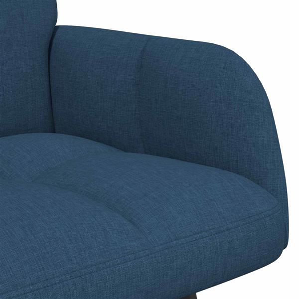 Grote foto vidaxl twee persoons sofa blauw 115 x 61 x 87 cm stof huis en inrichting bankstellen
