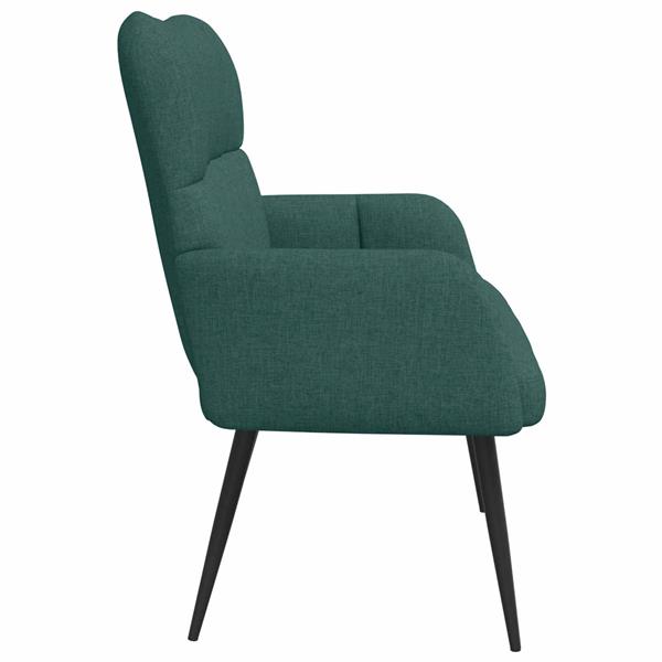 Grote foto vidaxl twee persoons sofa donkergroen 115 x 61 x 87 cm stof huis en inrichting bankstellen