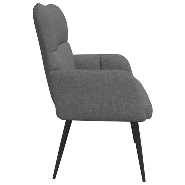 Grote foto vidaxl twee persoons sofa donkergrijs 115 x 61 x 87 cm stof huis en inrichting bankstellen