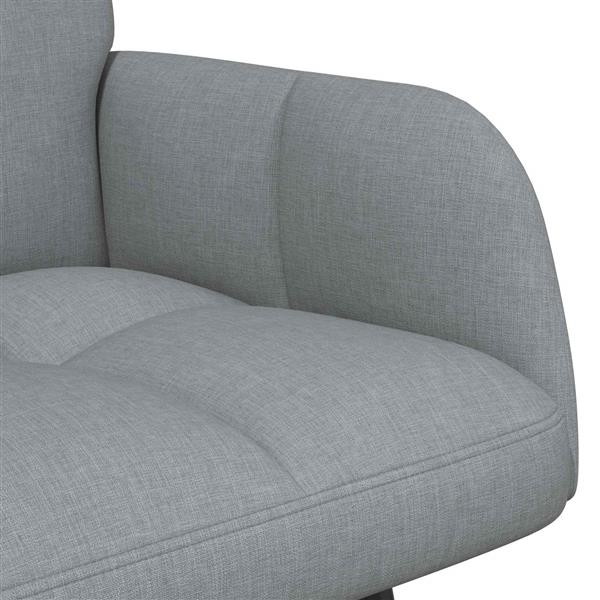 Grote foto vidaxl twee persoons sofa lichtgrijs 115 x 61 x 87 cm stof huis en inrichting bankstellen