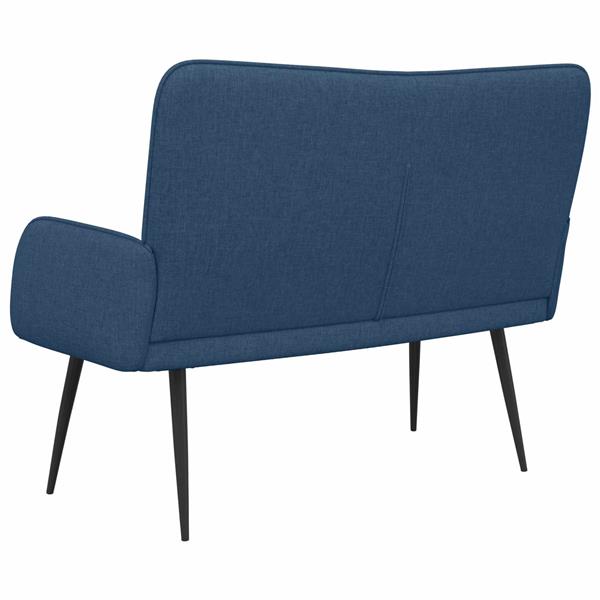 Grote foto vidaxl 2 zits sofa blauw 115 x 61 x 87 cm stof huis en inrichting bankstellen
