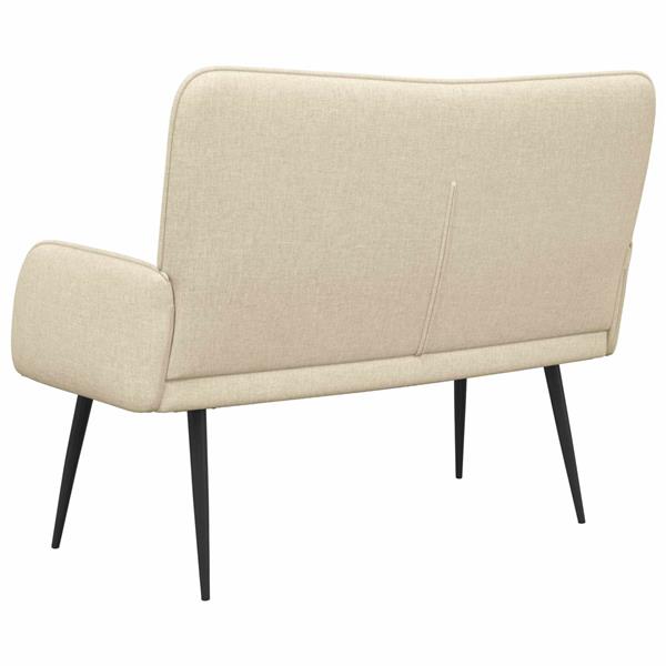 Grote foto vidaxl 2 zits sofa cr mekleurig 115 x 61 x 87 cm stof huis en inrichting bankstellen