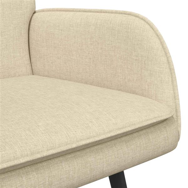 Grote foto vidaxl 2 zits sofa cr mekleurig 115 x 61 x 87 cm stof huis en inrichting bankstellen