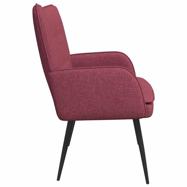 Grote foto vidaxl 2 zits sofa wijnrood 115 x 61 x 87 cm stof huis en inrichting bankstellen