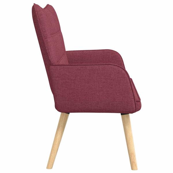 Grote foto vidaxl twee persoons sofa wijnrood 115 x 61 x 87 cm stof huis en inrichting bankstellen