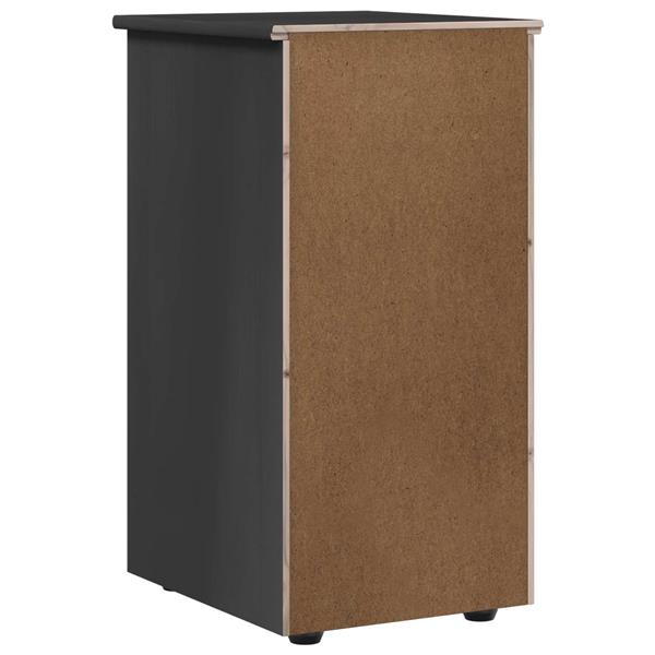 Grote foto vidaxl kast grijs 34 x 39 x 61 5 cm massief vurenhout huis en inrichting overige