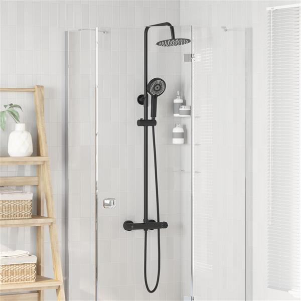 Grote foto vidaxl thermostatisch douchesysteem set ss201 doe het zelf en verbouw sanitair