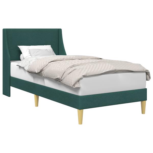 Grote foto vidaxl bedframe met hoofdeinde aansluitplaat antiek en kunst stoelen en banken