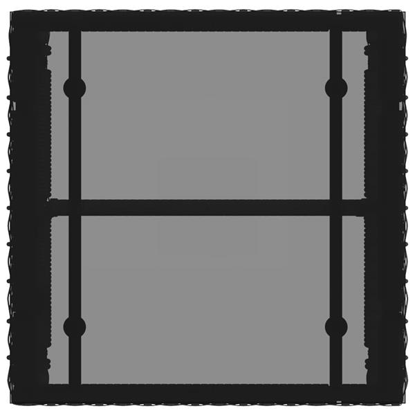 Grote foto vidaxl buitenmeubelset met kussen 7 pcs zwart en cream wit poly rattan tuin en terras tuinmeubelen