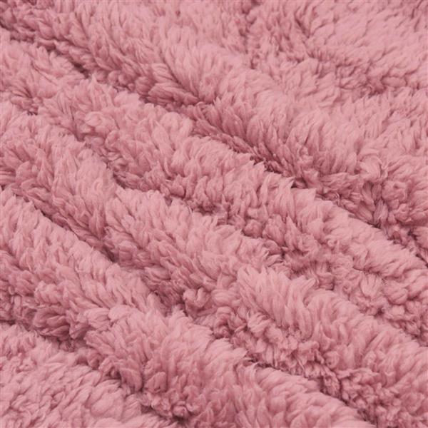 Grote foto vidaxl winter dekbed roze 200 x 200 cm microfiber en teddy fleece huis en inrichting bedden