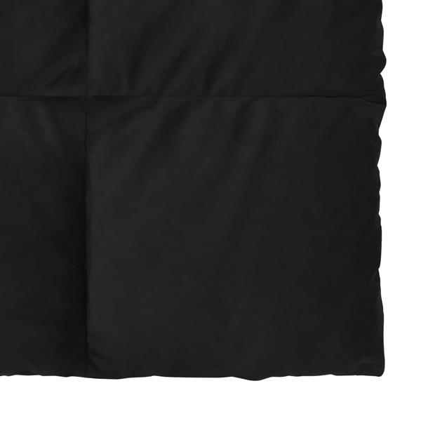 Grote foto vidaxl zomer dekbed gekwilt zwart 155 x 220 cm microfiber huis en inrichting bedden