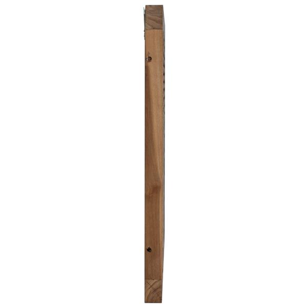Grote foto vidaxl hoofdbord wandgemonteerd naturel 200 cm massief teakhout antiek en kunst stoelen en banken