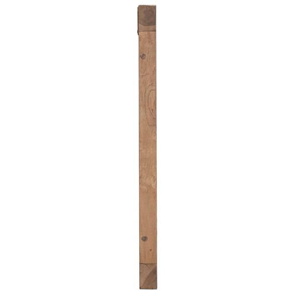 Grote foto vidaxl hoofdbord naturel massief teakhout antiek en kunst stoelen en banken