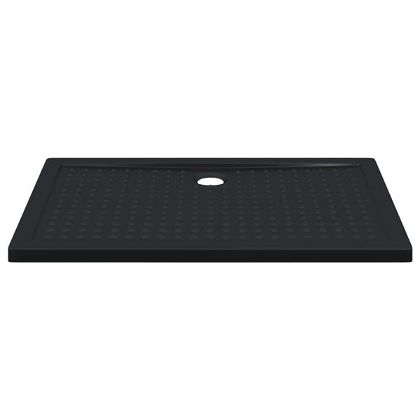 Grote foto vidaxl douche basis tray met dots zwart 120 x 80 x 4 cm abs doe het zelf en verbouw sanitair