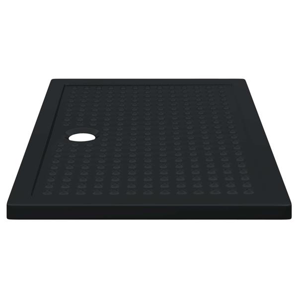 Grote foto vidaxl douche basis tray met dots zwart 120 x 80 x 4 cm abs doe het zelf en verbouw sanitair