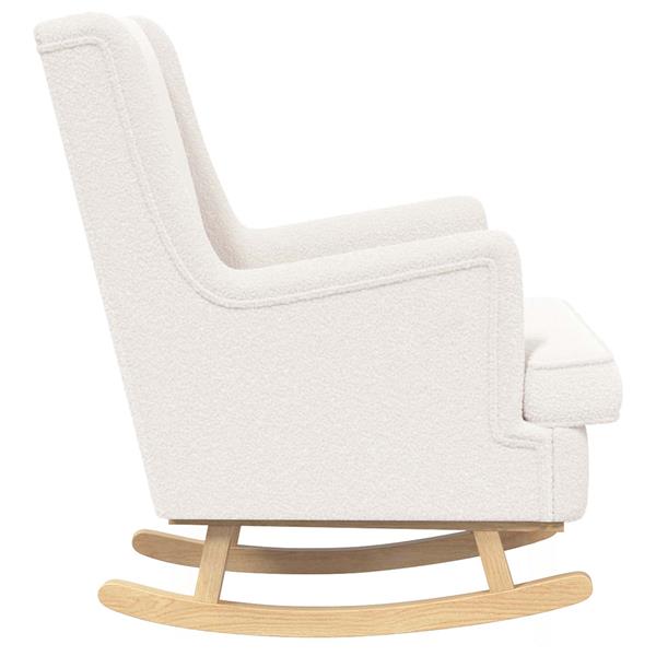 Grote foto vidaxl schommelstoel cr mekleurig 62 x 80 x 85 cm schapenstof huis en inrichting stoelen